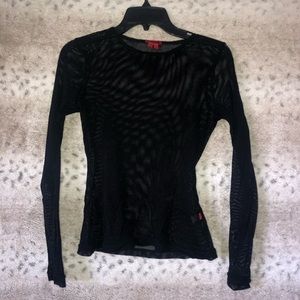 Tripp NYC mesh crew neck shirt